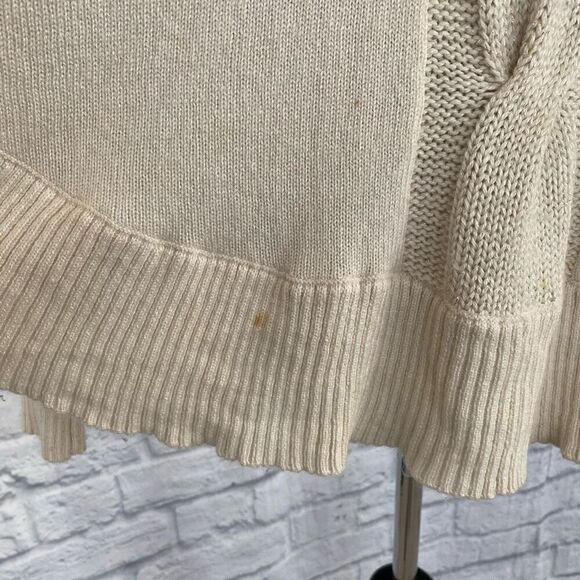 INC women S silk blend Longsleeve turtleneck poncho white - Picture 3 of 12